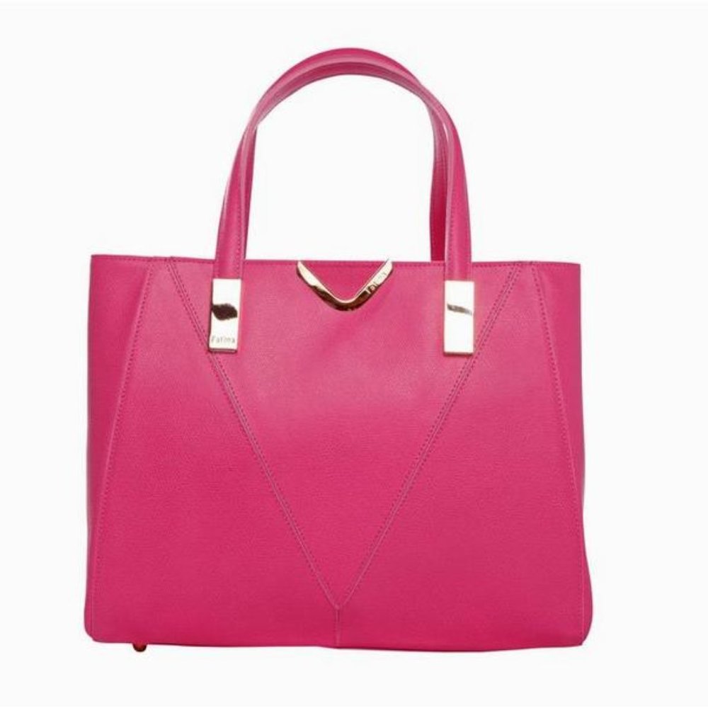 Tatou Fuschia Italian Leather Handmade Bag